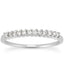 14k White Gold Shared Prong Diamond Wedding Ring Band