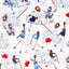 Tissu Digital Cuddle Navy Batter Up - 58" de large