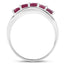 1.30 Carat Genuine Ruby .925 Sterling Silver Engagement Ring