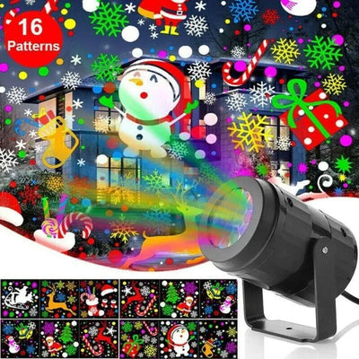 Christmas Snowflake Projector Light - LED Holiday Decor
