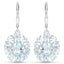 Ensemble de bijoux en argent sterling avec topaze bleue et blanche de 14,02 carats