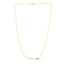 Collier en chaîne en or jaune 14 carats avec pendentif flèche horizontal