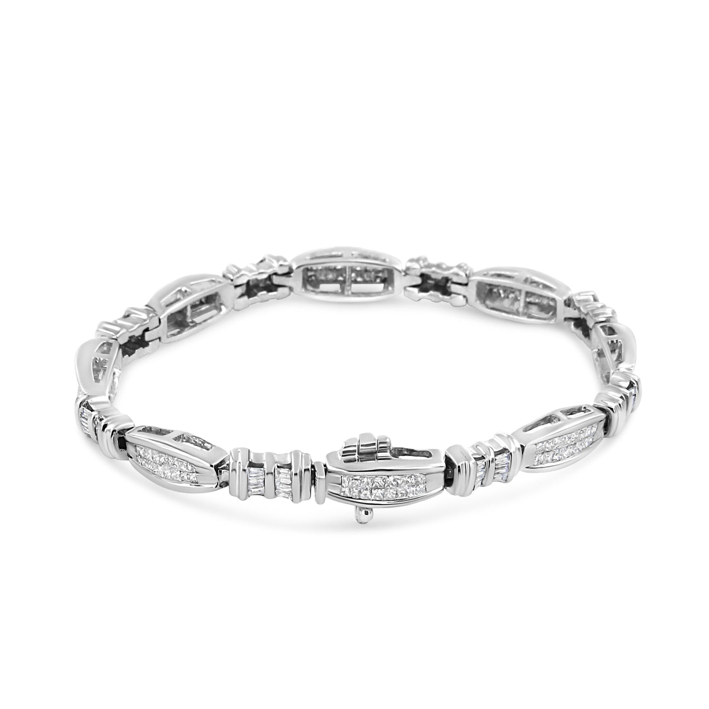 Bracelet en or blanc 14K avec diamants - 2,0 cttw