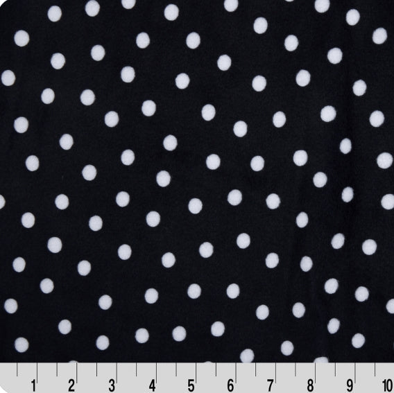 Digital Cuddle Black Dot Fabric - 58" - 60" per yard
