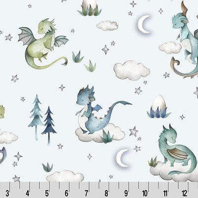 Dragon Dreams Digital Cuddle Multi Fabric per Yard
