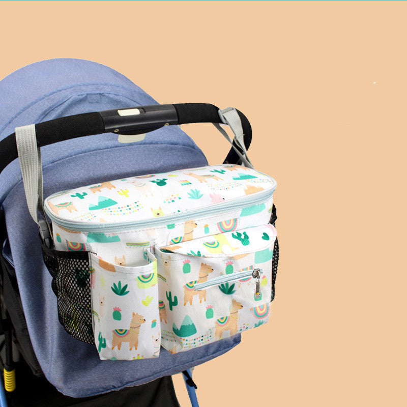 Organisateur de poussette pour bébé ajustable avec grande capacité