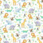 Digital Cuddle Multi Jungle Joy Fabric - Soft Plush Minky