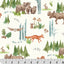 Digital Cuddle Natural Lil Pine Pals Fabric - 58"/60" per Yard