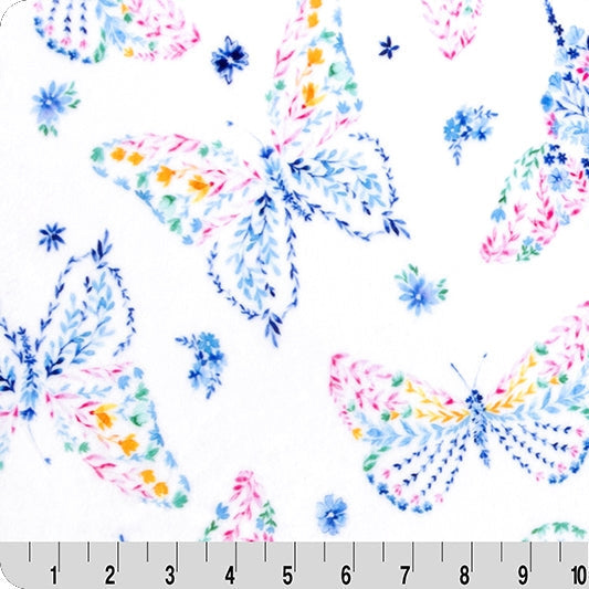 Digital Cuddle Snow Mariposa 58" Fabric per Yard