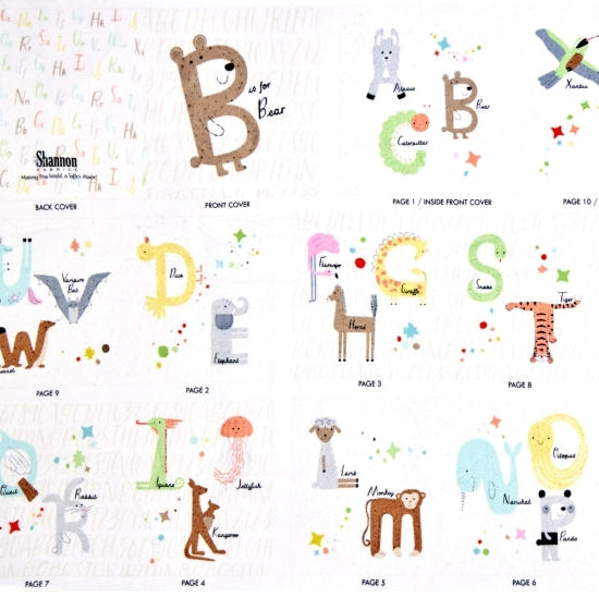 Panneau Cuddle Numérique Multi B Est Pour Ours Tissu - 58" - 60" par yard