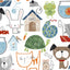 Tissu Digital Cuddle Multi Pet Shop - 58" à 60" par yard
