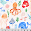 Digital Cuddle Multi Sea Pals Fabric - 58" Width