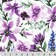 Digital Cuddle Wisteria Spring Flowers Fabric - 58" - 60" per yard