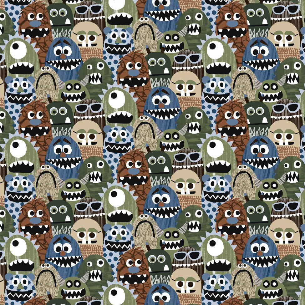 Digital Cuddle Loden Tickle Monster Fabric - 58" Width
