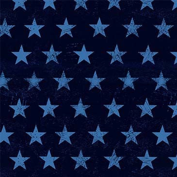 Tela de Algodón Azul Rugged Stars Route 66 - 44"/45" por Yarda
