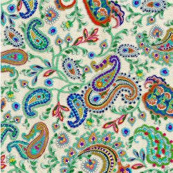 Tela de Algodón Crema Boho Wave - 44"/45" por Yarda