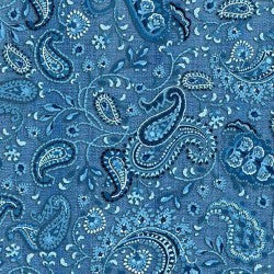 Tela de Algodón Denim Boho Wave - 44"/45" por Yarda