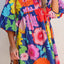 Chic Floral Tie Neck Dress - Elegant & Versatile for Every Occasion - Korvel