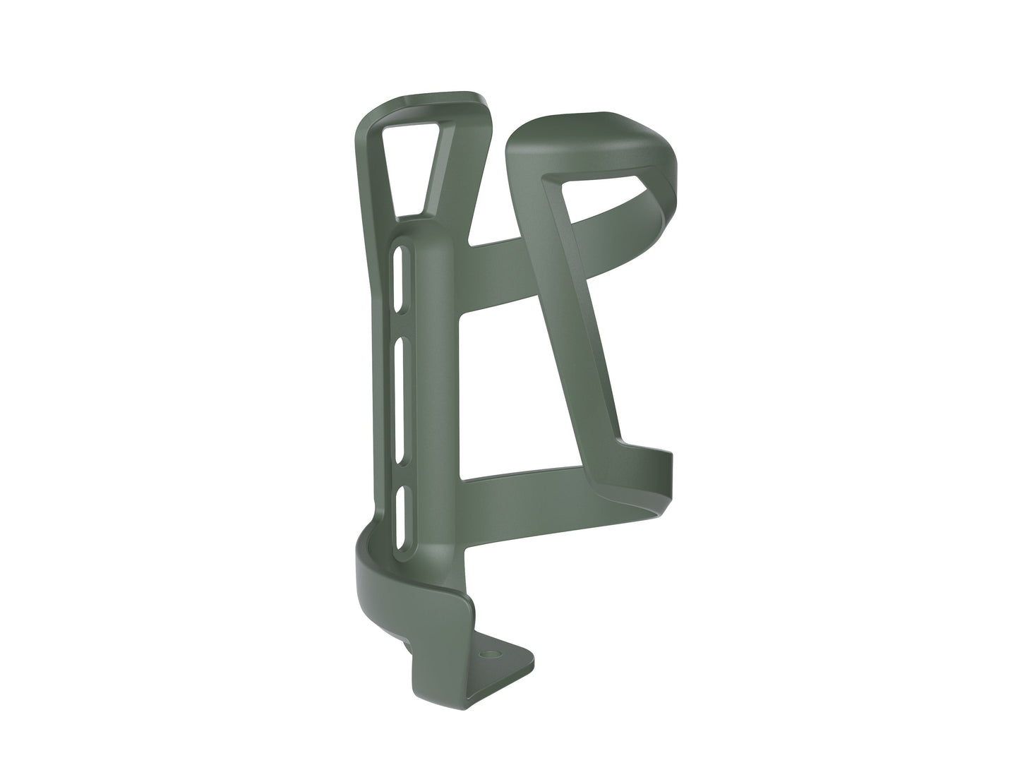Cage de Botella Reutilizable Trek Side Load Izquierda en Plástico Reciclado Color Verde Oliva Mate