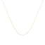 Solid 10K Yellow Gold 0.5mm Slim Rope Chain Necklace - 18"