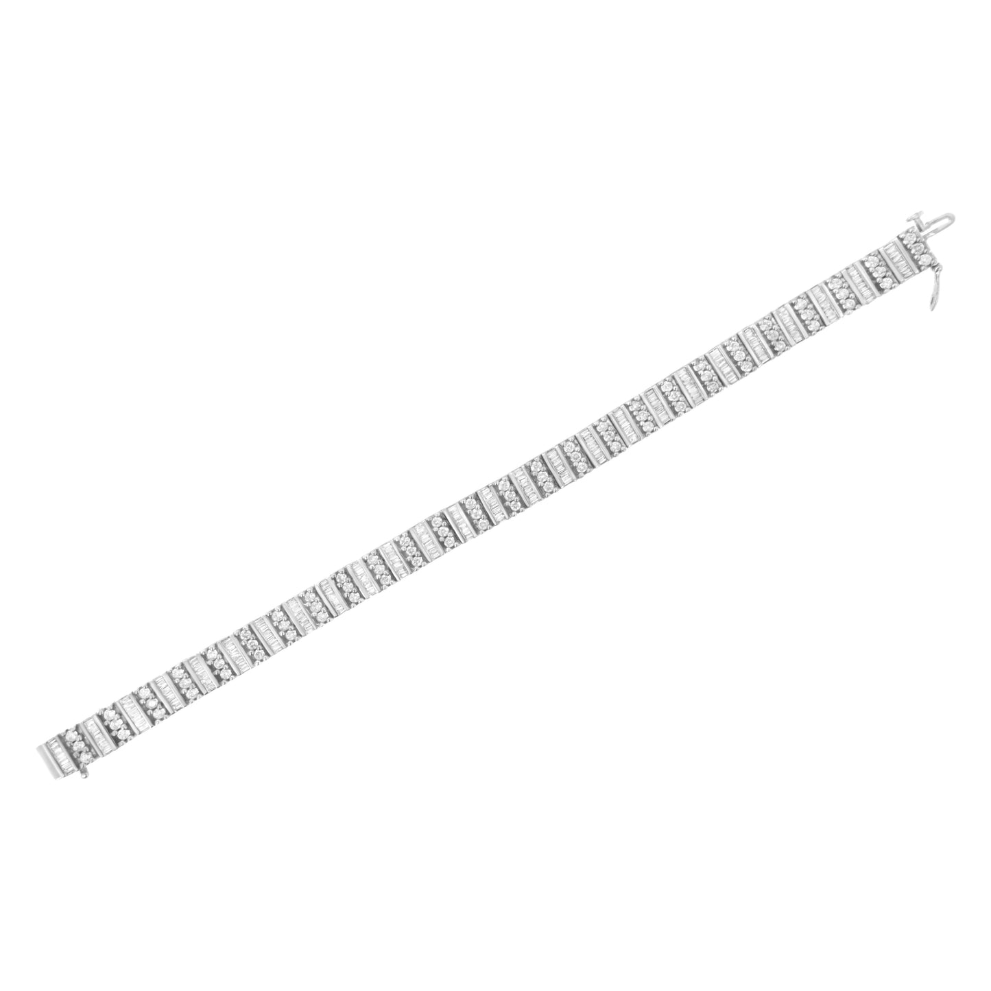 Pulsera de Tenis de Diamantes de Oro Blanco de 14K - 4 7/8 cttw