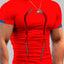 Camiseta Activa de Cuello Mock de Talla Grande para Hombre