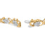 Pulsera de Clúster de Diamantes y Enlace X de Oro Amarillo de 10k - 2.00 Cttw