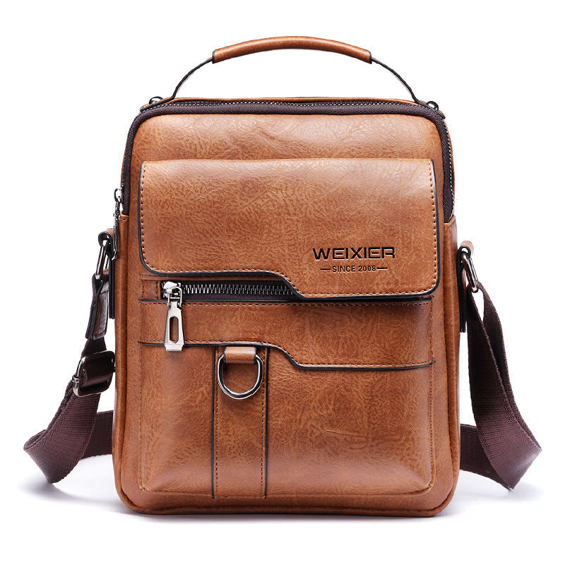 Sac messager pour homme premium - Sac bandoulière en PU cuir élégant