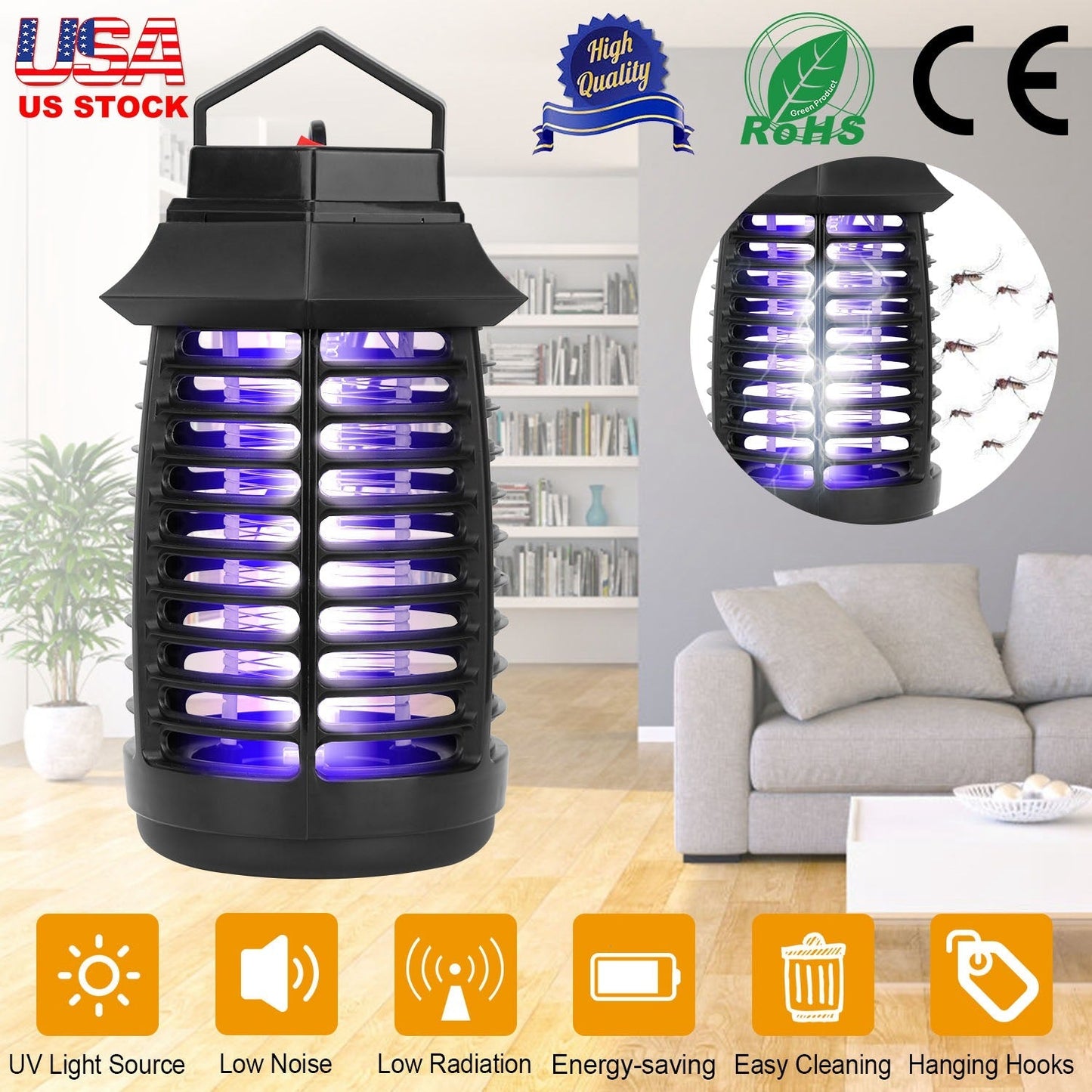 LJG Electric UV Mosquito Killer Lamp - Safe & Effective Insect Trap