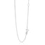 14k White Gold Adjustable Cable Chain Necklace