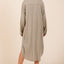Sophisticated Button Down Long Sleeve Shirt Dress for Women – A Timeless Essential for Every Occasion - Korvel