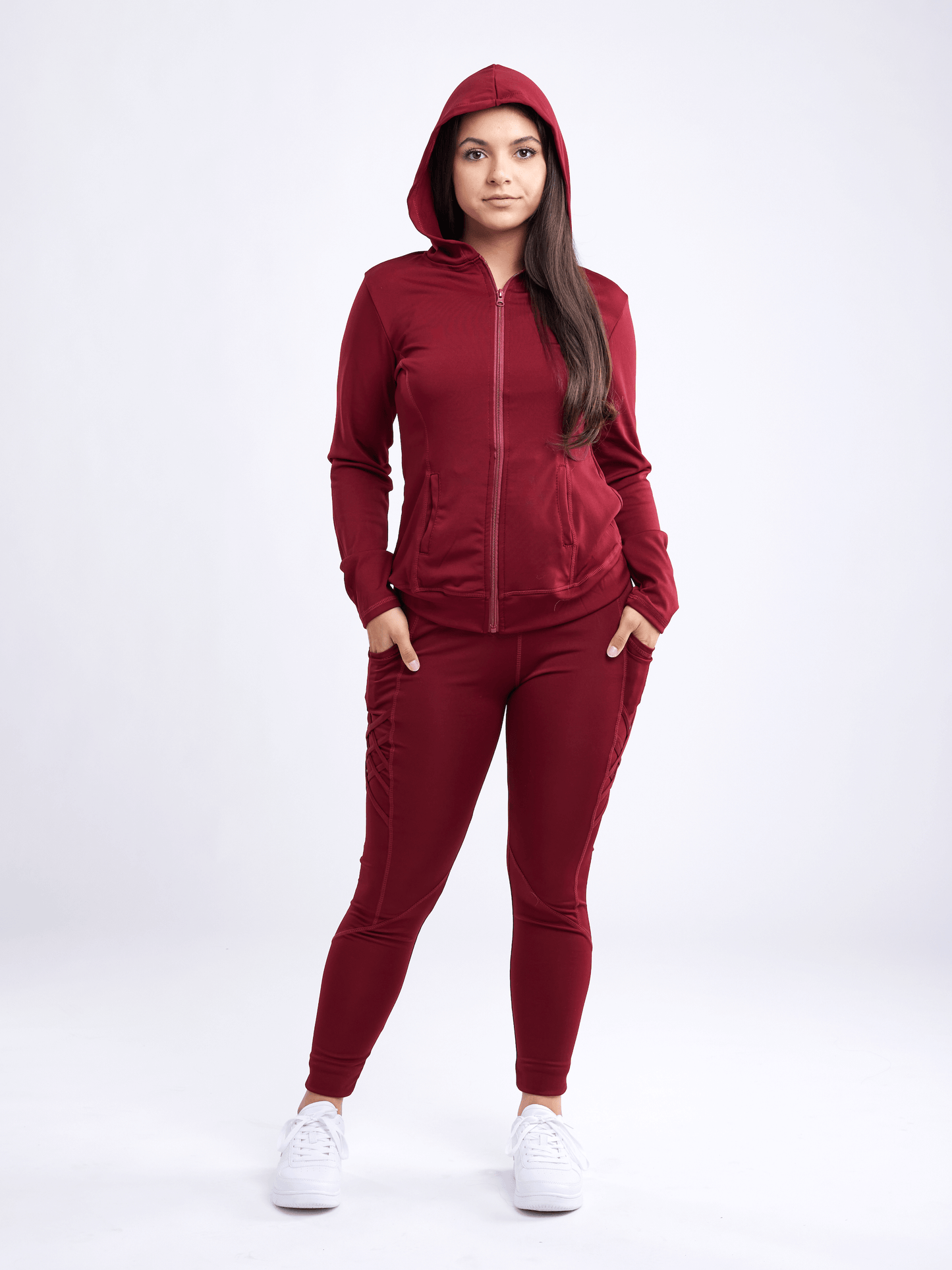 JupiterGear High-Waisted Criss-Cross Leggings with Pockets