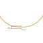 Solid 10K Yellow Gold 0.5mm Slim Rope Chain Necklace - 18"