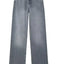 Pantalones de mezclilla de pierna ancha rectos de cintura alta para mujeres