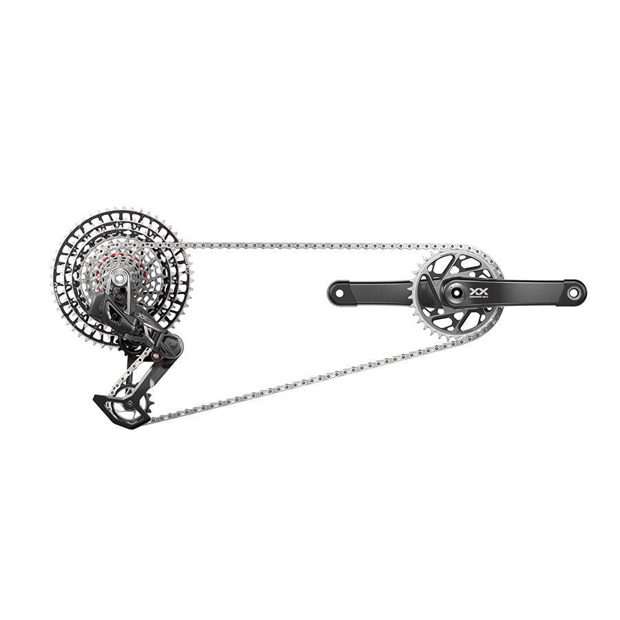 SRAM XX SL T-Type Eagle AXS Groupset 175mm Black