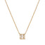 10K Yellow Gold Diamond Mosaic Pendant Necklace - 18"