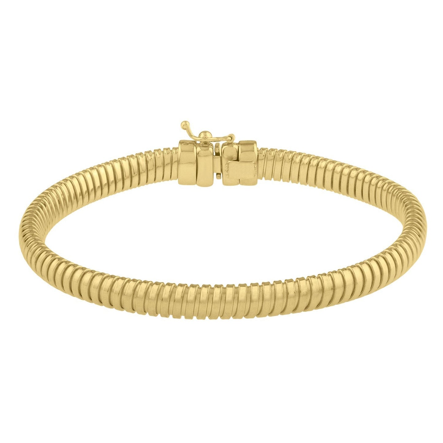Bracelet Tubogas en Or Jaune 14k - Design Élégant