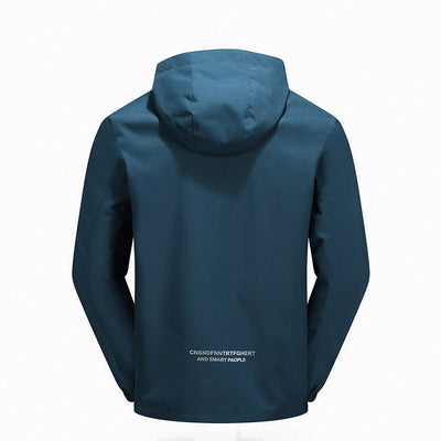 Chaqueta a Prueba de Viento con Capucha Casual de Moda