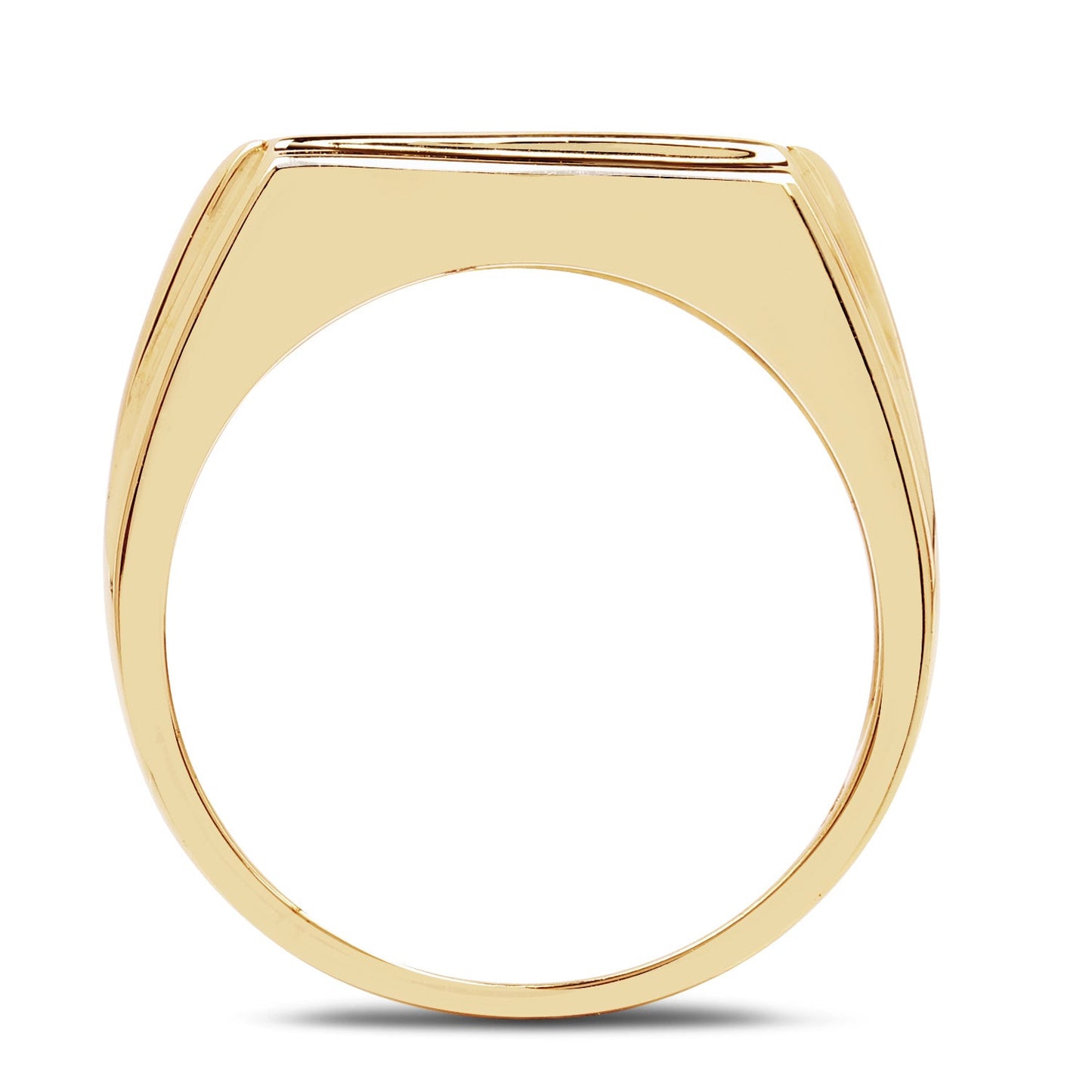 Bague de fiançailles en argent sterling plaqué or jaune 14K avec diamant bleu