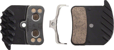Plaquette de frein à disque Shimano H03C-MF - Composé métallique avec dos en aluminium à ailettes
