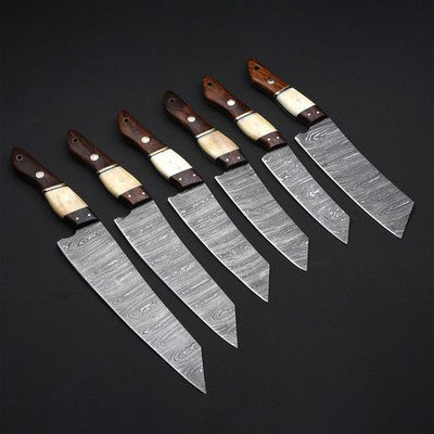Premium Handmade Damascus Steel Kitchen Knife Collection - Korvel