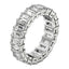 Emerald Cut Lab Grown Diamond Eternity Ring in 14k White Gold