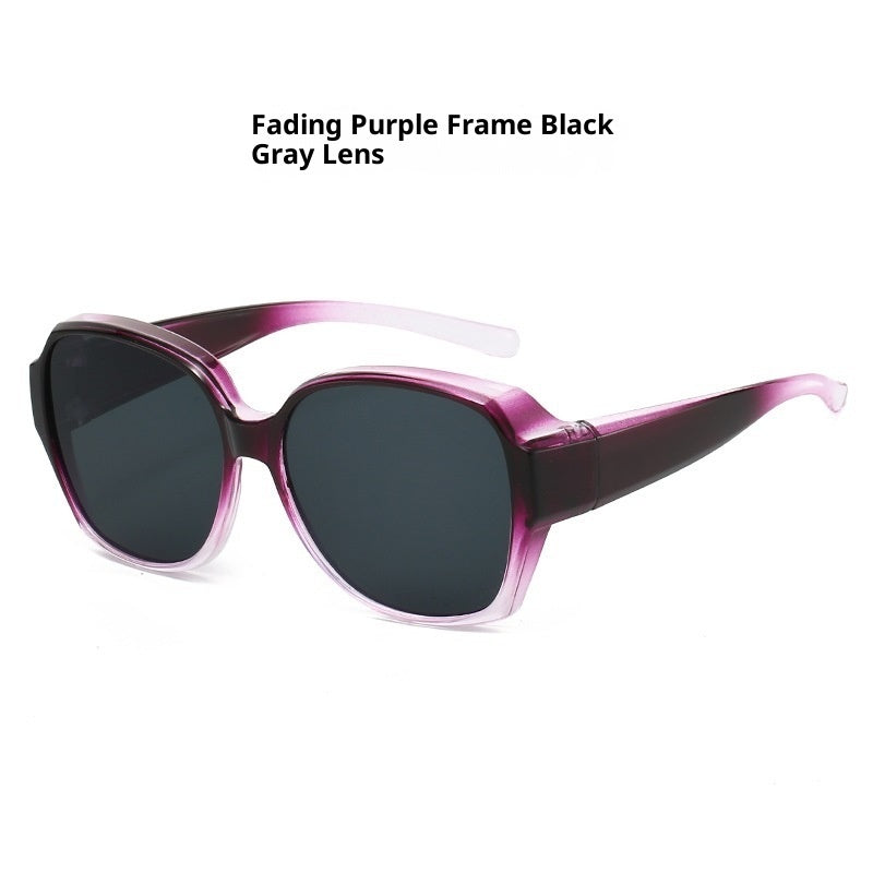 Gafas de sol polarizadas con clip para miopía de gran tamaño