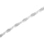 Pulsera de eslabones en forma de ola de diamantes de plata esterlina .925 - 1.48 Cttw