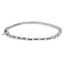 Pulsera de diamantes azules y blancos en oro blanco de 14 quilates