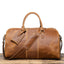 Sac de voyage en cuir véritable rétro pour homme