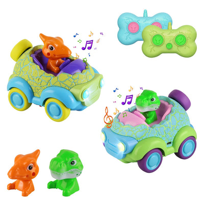 GBruno 2-Pack Dinosaur Remote Control Cars