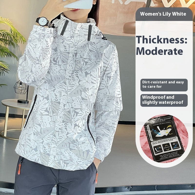 Chaqueta Shell Impermeable y a Prueba de Viento para Mujer