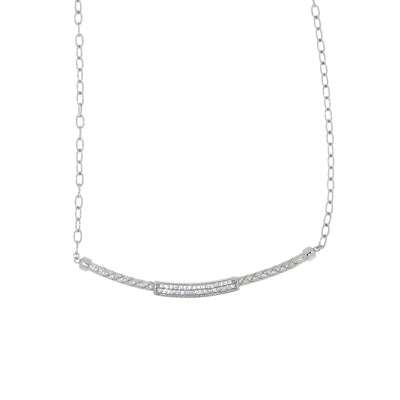 Cubic Zirconia Fashion Pendant in Sterling Silver