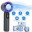 Ventilateur portable à main 100 vitesses avec refroidisseur à glace - Rechargeable et portable